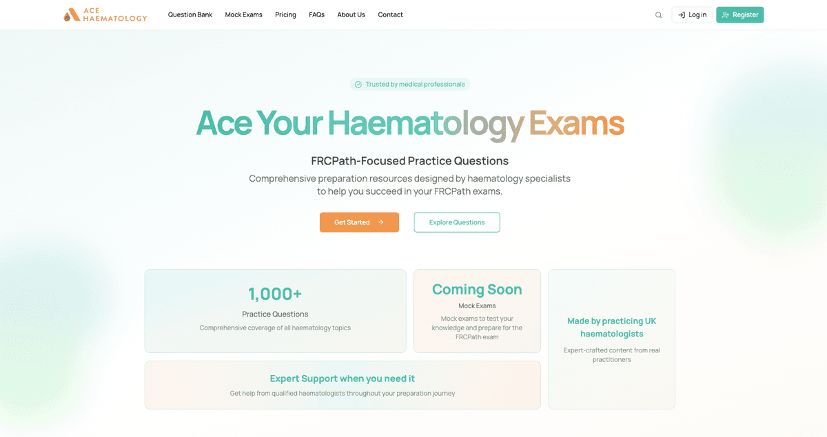 AceHaematology - Project Preview - Built by Jaskaran Singh